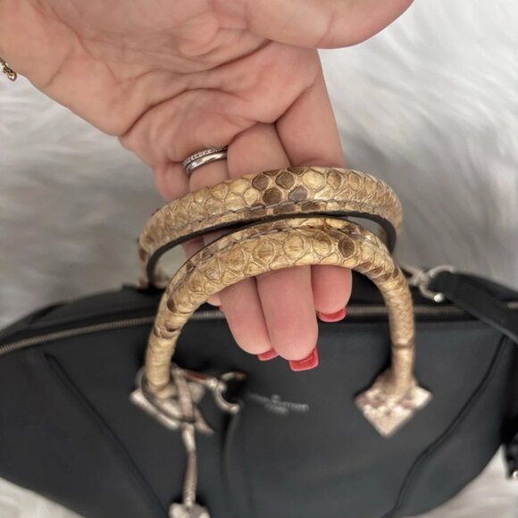 Authentic Louis Vuitton Lockit MM RARE python snake veau leather $4560 MSRP - Picture 7 of 14